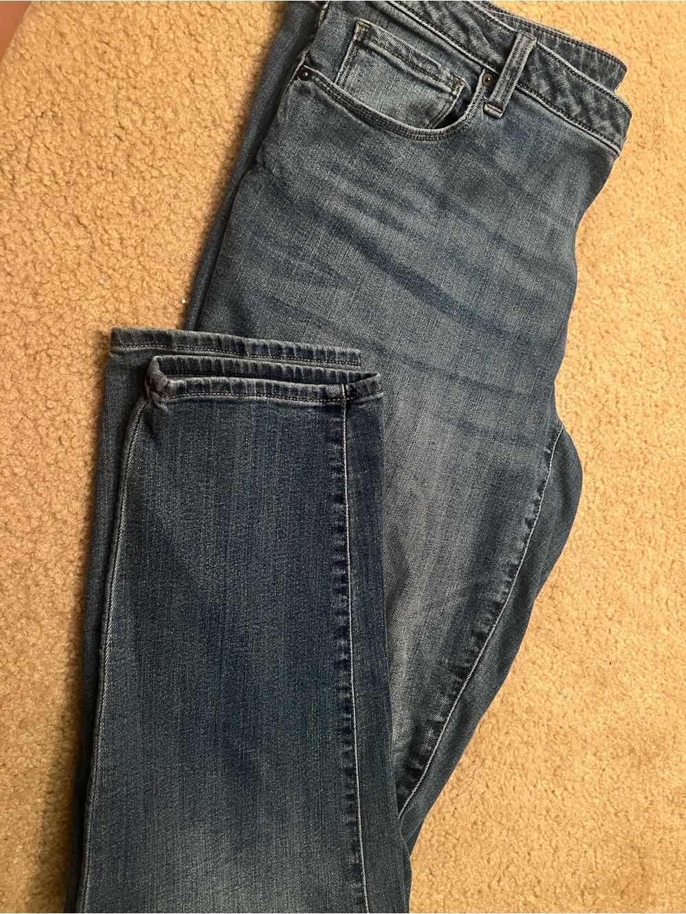NYDJ Classic Straight Leg Mid Blue Denim Jeans